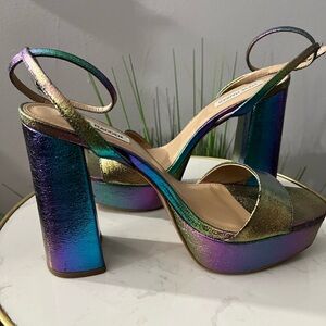 Steve Madden Iridescent Platform Heels